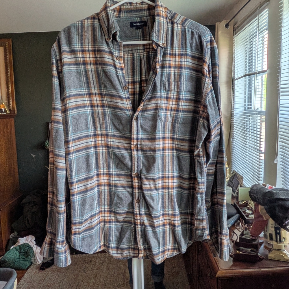 Croft & Barrow Multicolor Plaid Shirt